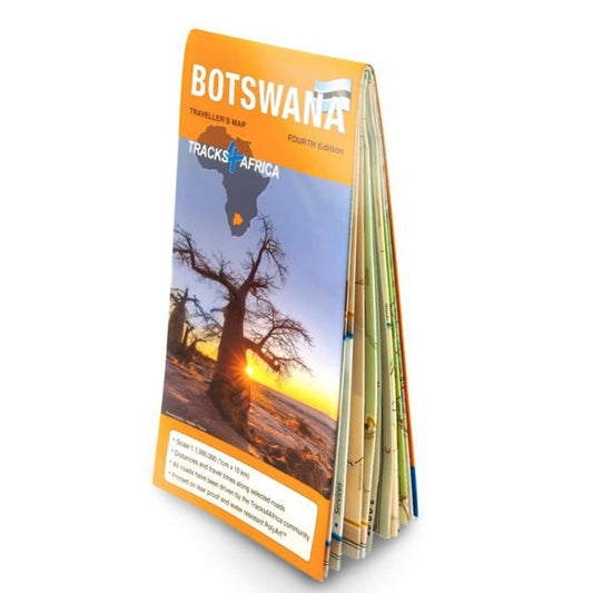 Botswana Traveller’s Paper Map 4th Edition