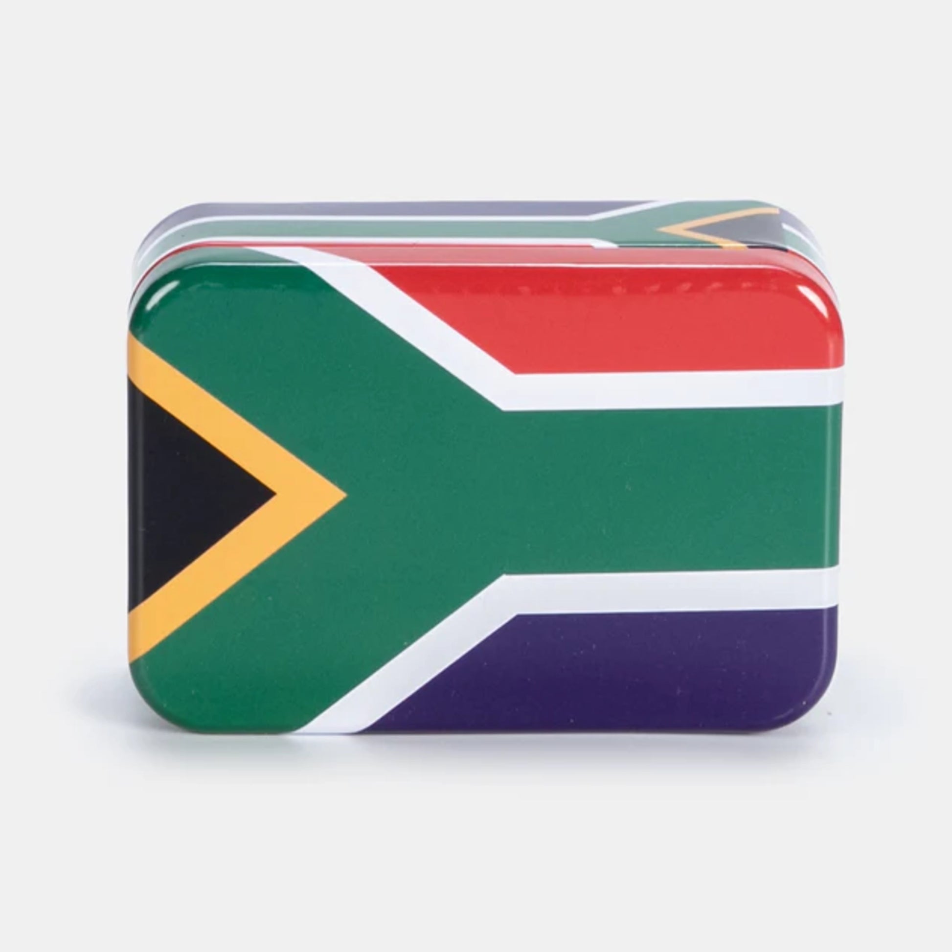 South African flag design on a white background